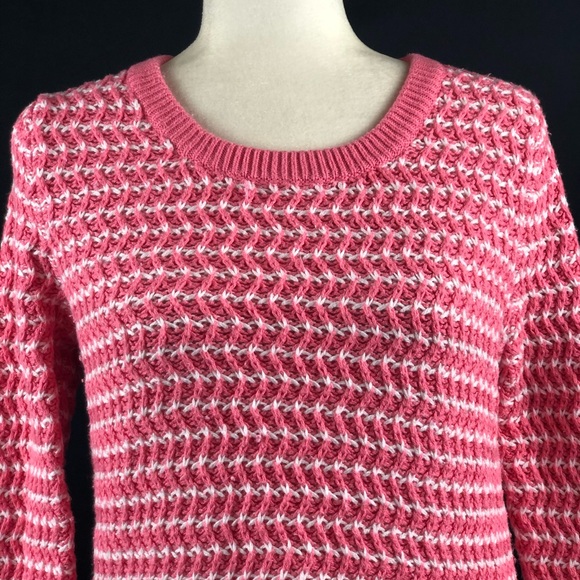 Gap Pink Striped Chunky Sweater - Picture 2 of 8